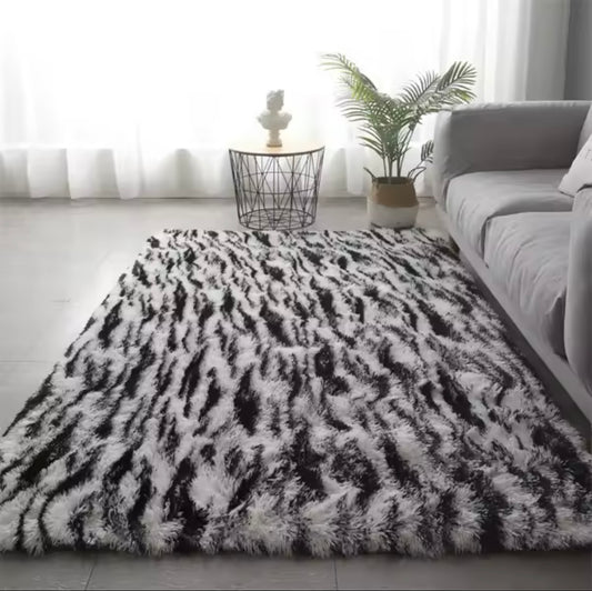 White and Black Rug