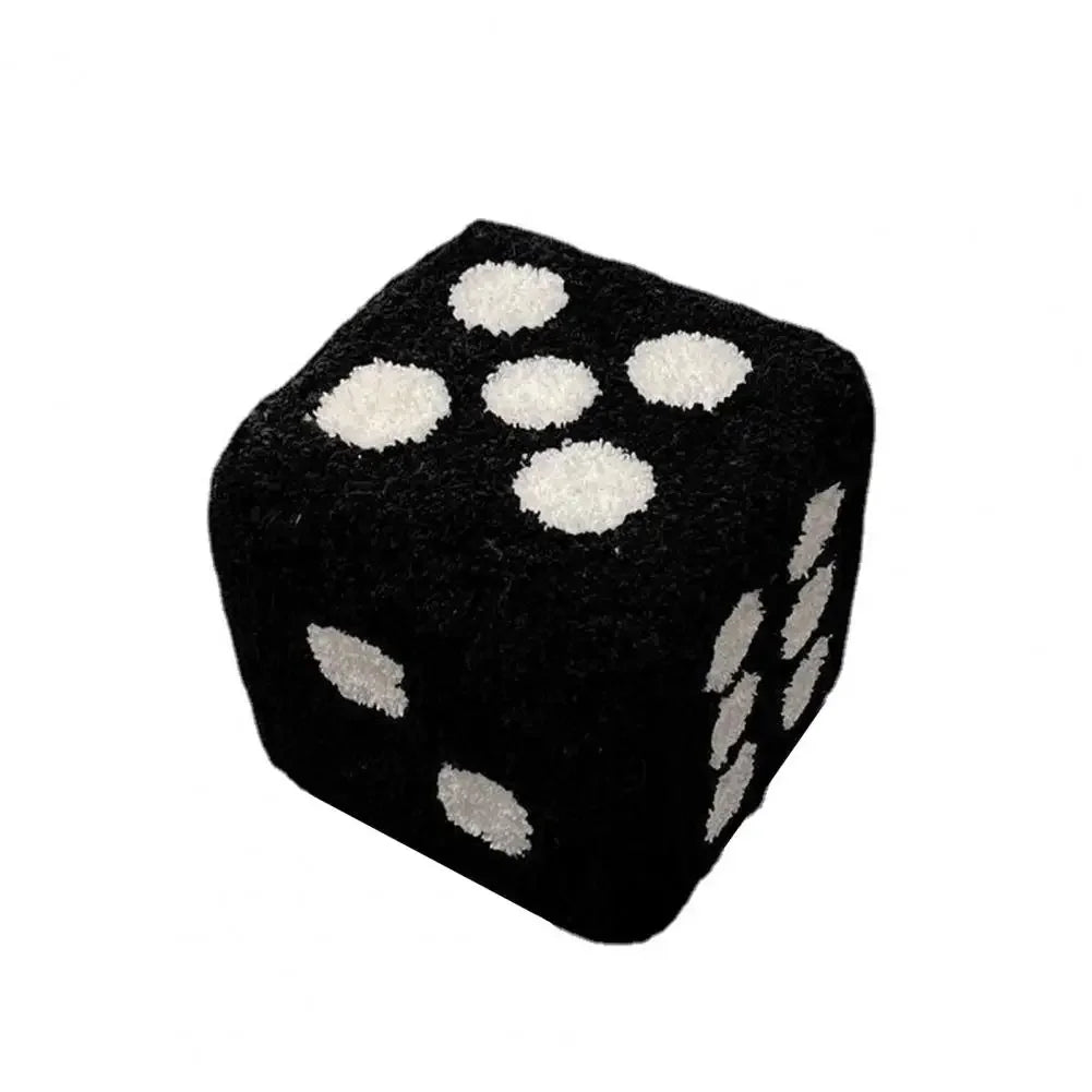 Creative Cubic Imitation Lamb Wool Bedroom Decorative Dices Stool