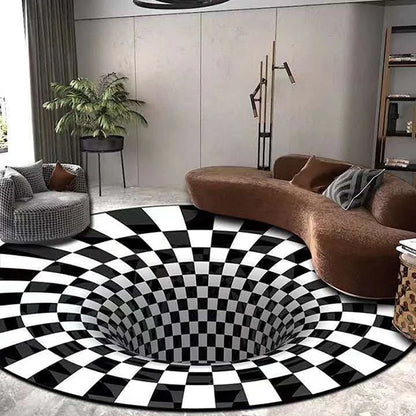 3D Vortex Illusion Back Rug