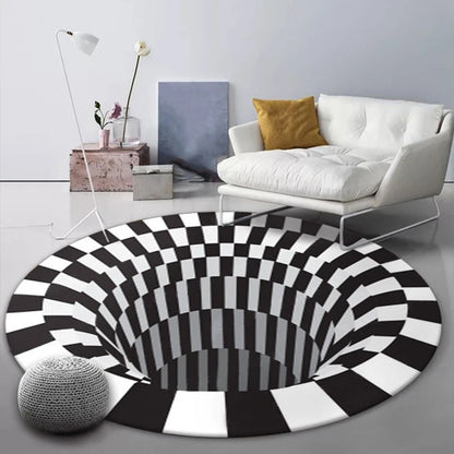 3D Vortex Illusion Back Rug